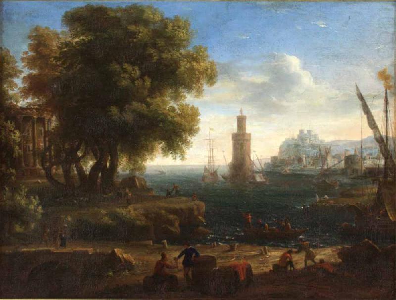 Paisaje de un puerto, Claude Lorrain